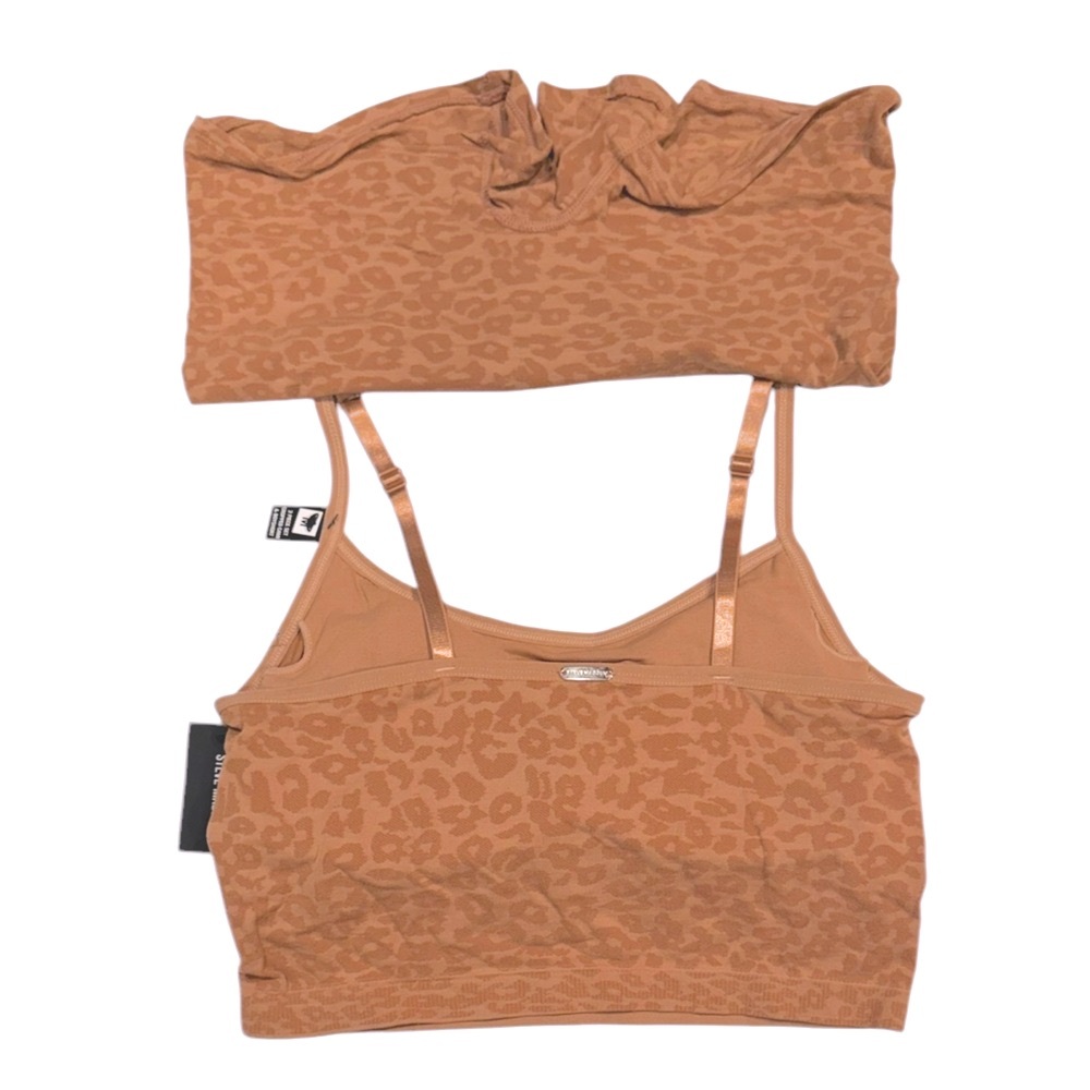 STEVE MADDEN 2 Piece Set Animal Leopard Print Cropped Cami Boy Short NWT Medium - Picture 9 of 10